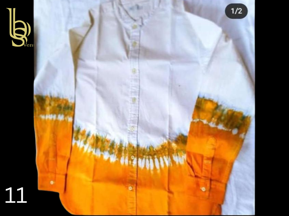 Adire White Patterned Shirts