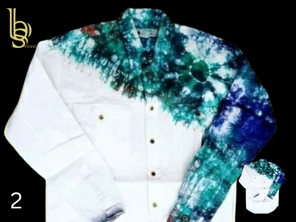 Adire White Patterned Shirts